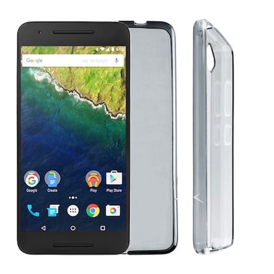 Θήκη Huawei Nexus 6P - Volte-Tel SlimColor TPU - Διάφανο Γκρι image 0