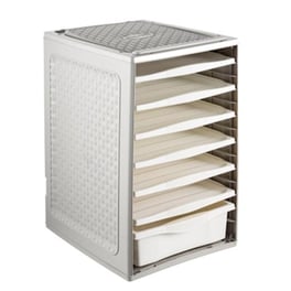 ΣυρταριέραBama Italy Ρούχων 34x41x53cm 4.37kg Πλαστική Με 4 Δίσκους Και 2 Συρτάρια Λευκό Πάγου