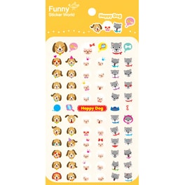 Αυτοκόλλητα Funny Stickers Happy Dog