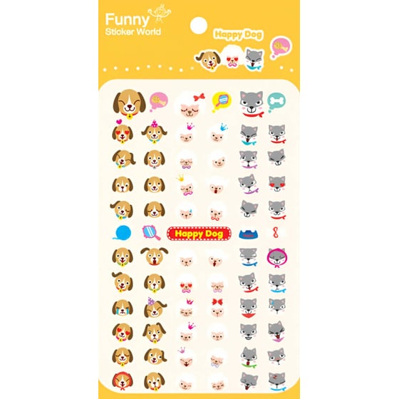 Αυτοκόλλητα Funny Stickers Happy Dog image 0