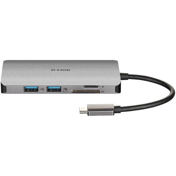 D-Link DUB-M610 USB Hub 6 σε 1 USB-C - Ασημί image 2