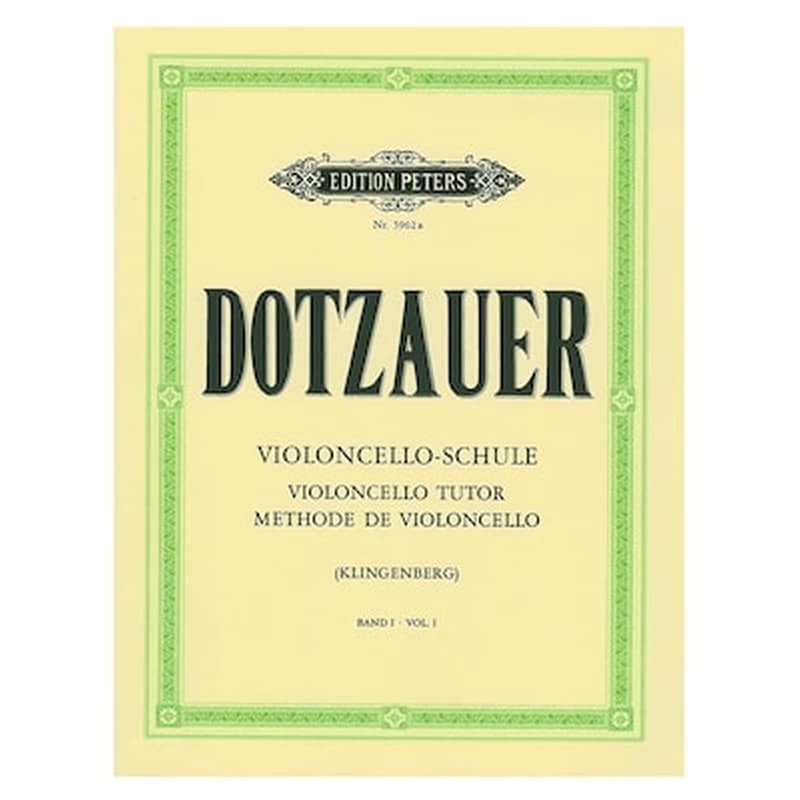 EDITION PETERS Βιβλίο Για Τσέλο Edition Peters Dotzauer - Violoncello Tutor, Vol.1