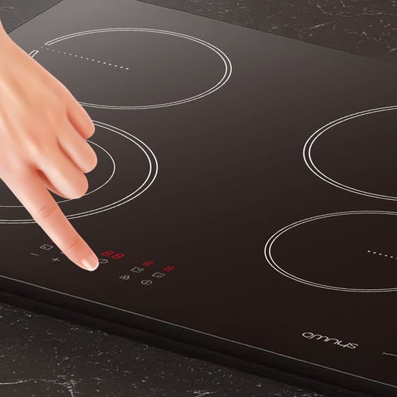 OMNYS CH641TFB & BINBL-75 78 Lt Inox Εντοιχιζόμενος Σετ Φούρνος και Εστία image 3