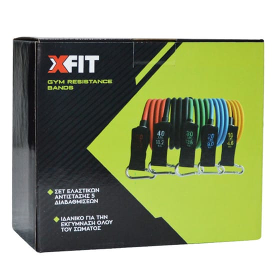 Σετ Λάστιχα Γυμναστικής X-Fit Gym Resistance Bands 5τμχ image 3
