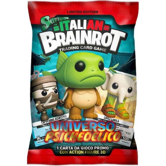 Italian Brainrot Skifidol Σειρά Alpha "Universo Psichedelico" με 3D Μπρελόκ Φιγούρα 1 Φακελάκι (1 Κάρτα) - Τυχαία Επιλογή Σχεδίου image 0