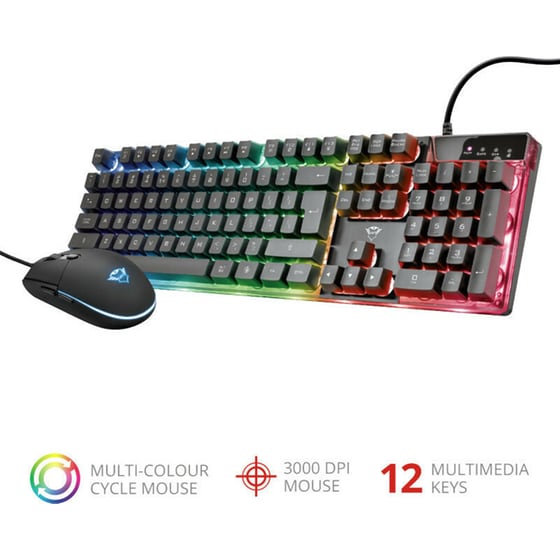 Trust GXT 838 Azor Σετ Gaming Πληκτρολόγιο με RGB φωτισμό & Ποντίκι (US) image 5