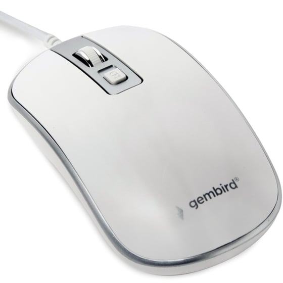 Gembird 4B-06 Ενσύρματο Standard Ποντίκι Λευκό image 1