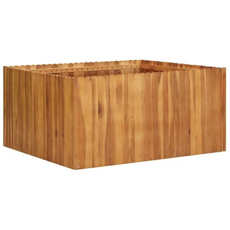 Vidaxl Ζαρντινιέρα Υπερυψωμένη 100 X 100 X 50 Εκ. Μασίφ Ξύλο Ακακίας VIDAXL