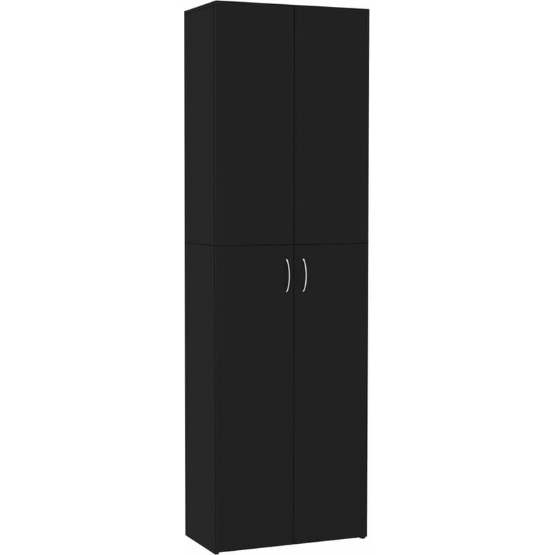 VIDAXL Ντουλάπα Γραφείου VidaXL από Μοριοσανίδα 60x32x190 cm - Μαύρο