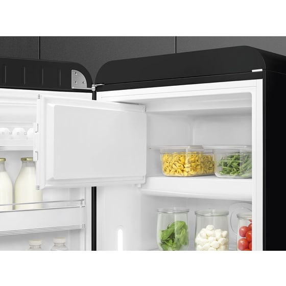 SMEG FAB28LBL6 270 Lt Μαύρο Ψυγείο Μονόπορτο image 3