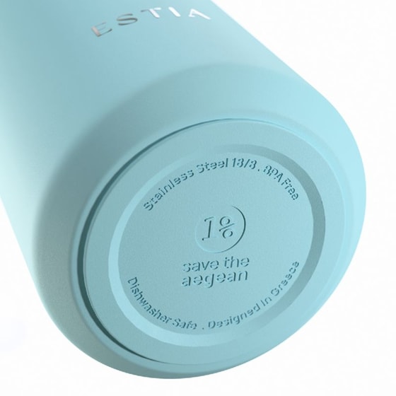 Μπουκάλι Θερμός Estia Save The Aegean Flow Lt. Arctic 500ml image 2