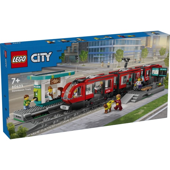 LEGO® City Downtown Streetcar and Station (60423) image 0