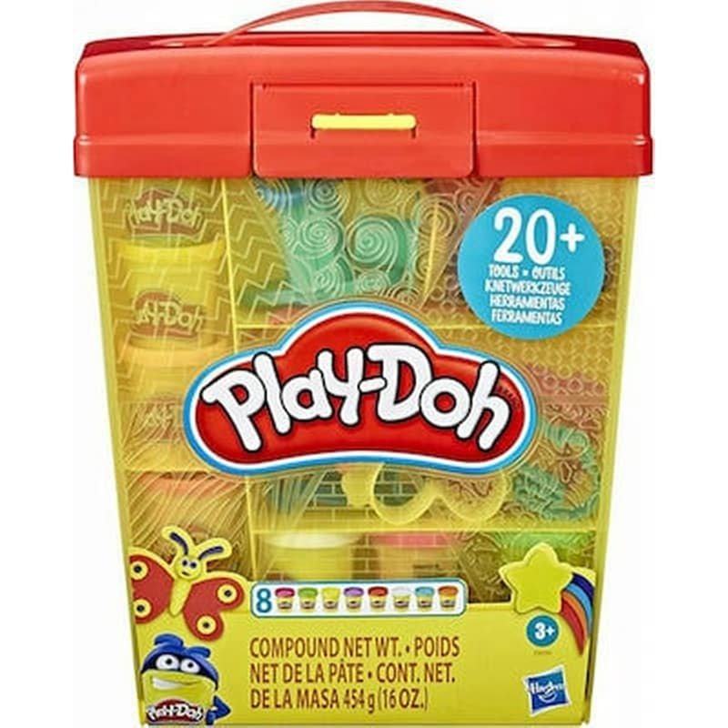 Play Doh Large Tools And Storage Play Set Πλαστελίνες Εργαλεία Και Αποθήκευση