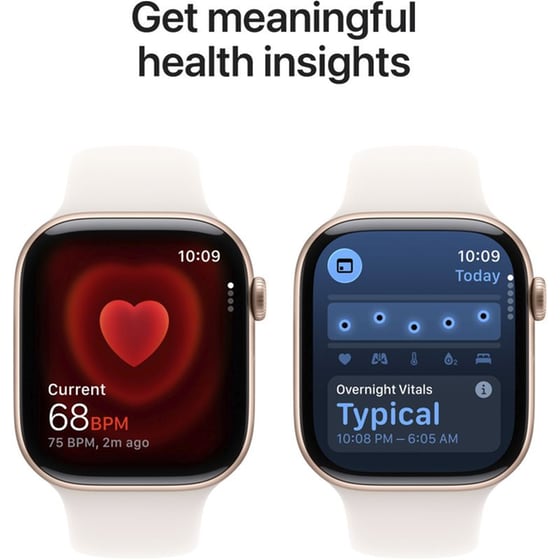 Apple Watch Series 11 GPS 46mm Rose Gold Aluminum Case with Light Blush Sport Band - M/L image 4