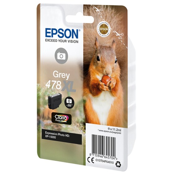 Epson 478XL Γκρι Μελάνι Εκτυπωτή C13T04F64010 image 3