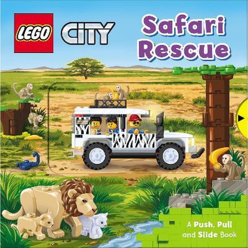 LEGO (R) City. Safari Rescue : A Push, Pull and Slide Book