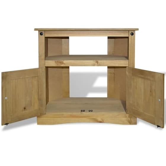 Ντουλάπι Γραφείου VidaXL από Ξύλο Πεύκου 80x43x78 cm - Καφέ image 3