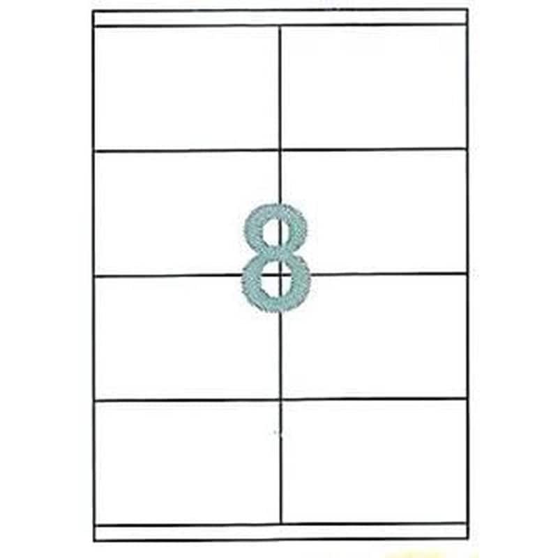 Αυτοκόλλητες Ετικέτες Next Fleks Λευκό (100 Φύλλα - 800 Τεμάχια )