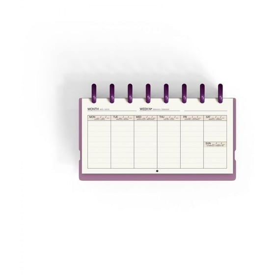 Σημειωματάριο Planner Carchivo Week & Checklist Μωβ image 3