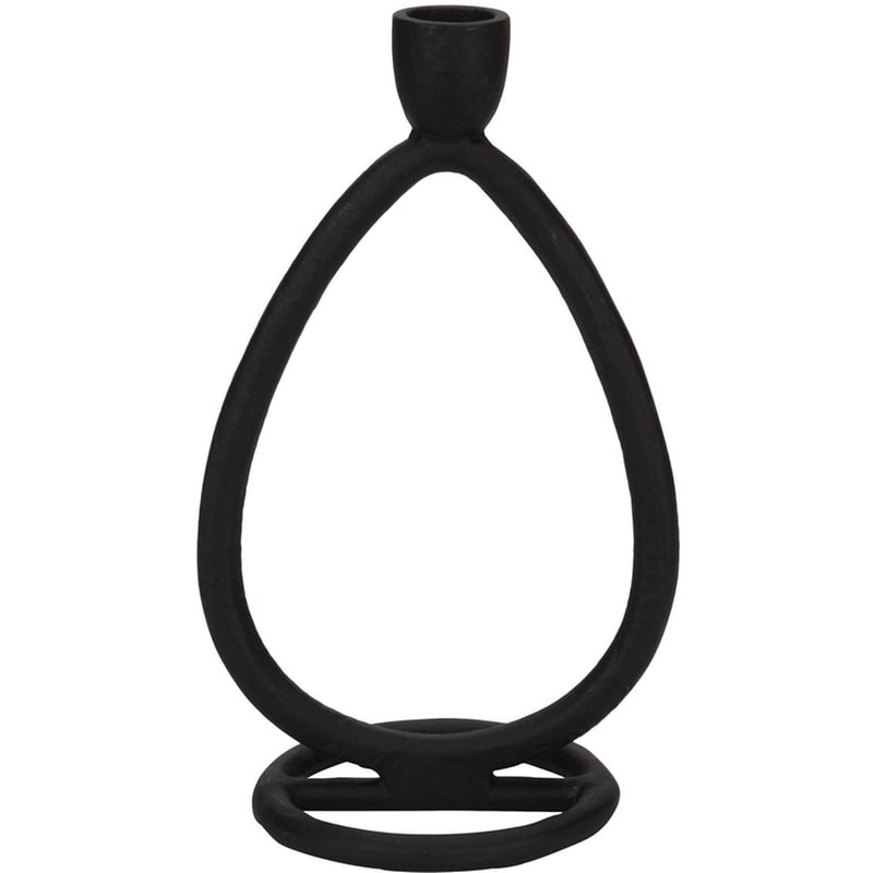 Κηροπήγιο Spitishop Κ-m A98807060 Αλουμίνιο 13x1x22cm - Μαύρο