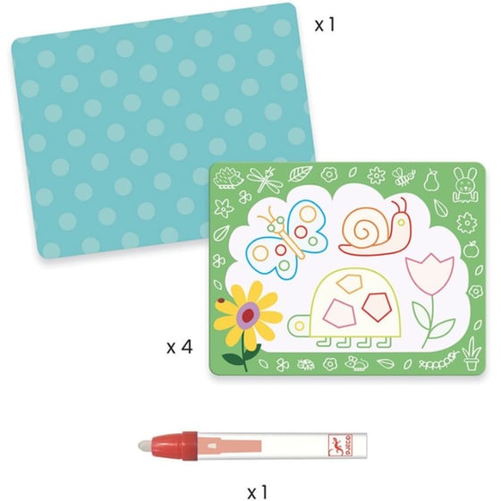Djeco Μαγική Ζωγραφική με Μαρκαδόρο με Νερό - Ζωάκια Και Αντικείμενα image 3