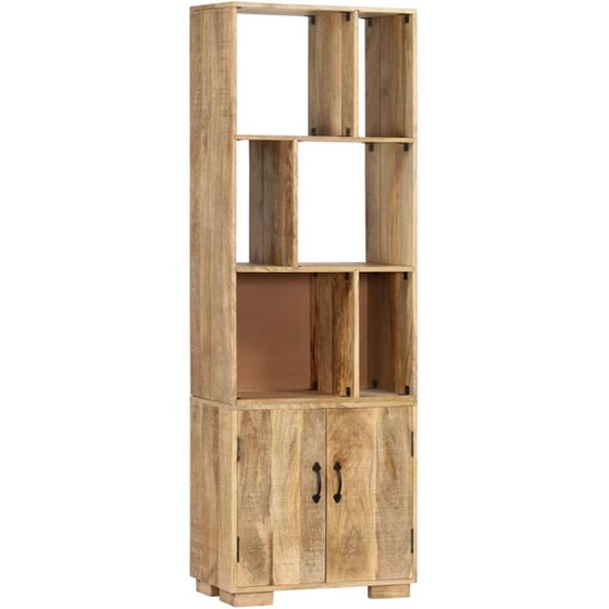 Βιβλιοθήκη Με Ντουλάπι VidaXL από Ξύλο 60x35x180cm - Kαφέ image 8