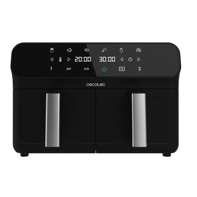 CECOTEC CEC-03490 με Διπλό Αποσπώμενο Κάδο 2800 W 9 L Μαύρο Φριτέζα Αέρος