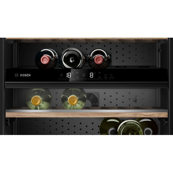 BOSCH KWK16ABGB για 44 Μπουκάλια με LED φωτισμό Μαύρο Συντηρητής Κρασιών image 3