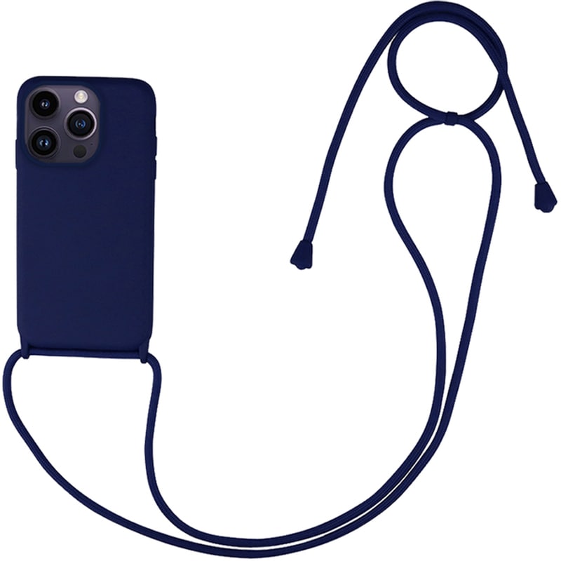 Θήκη Apple iPhone 14 Pro - My Colors CarryHang Strap - Μπλε Σκούρο