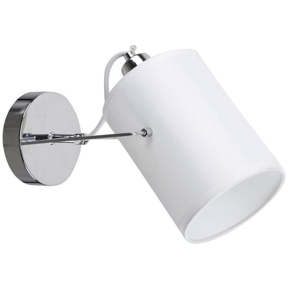 Σποτ Μονόφωτο Homelighting Shiro 77-8099 Μεταλλικό/Υφασμάτινο - Ασημί/Λευκό image 0