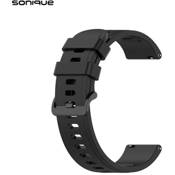 Λουράκι Sonique Soft Band για Amazfit Smartwatches 20mm - Μαύρο image 0