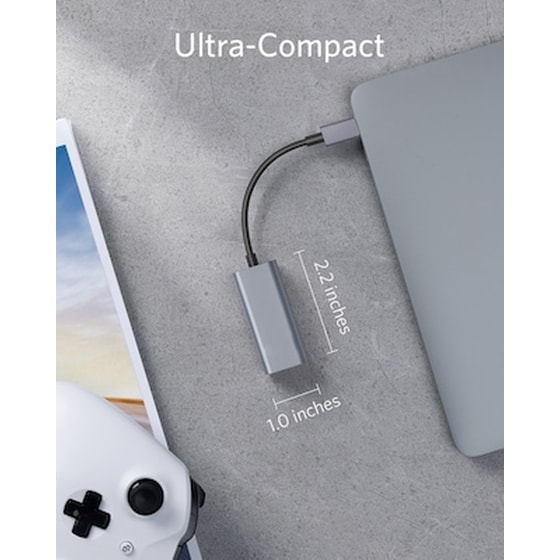 Αντάπτορας Powertech USB-C Male σε Ethernet Female image 1