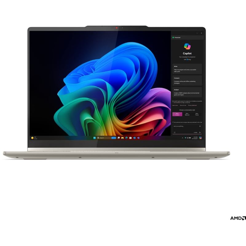 Lenovo Yoga 7 2-in-1 14AKP10 + Copilot+ PC 14 QHD+ OLED (AMD Ryzen AI 7-350/24 GB/1 TB SSD/Radeon 860M Graphics/Win11Home) Laptop