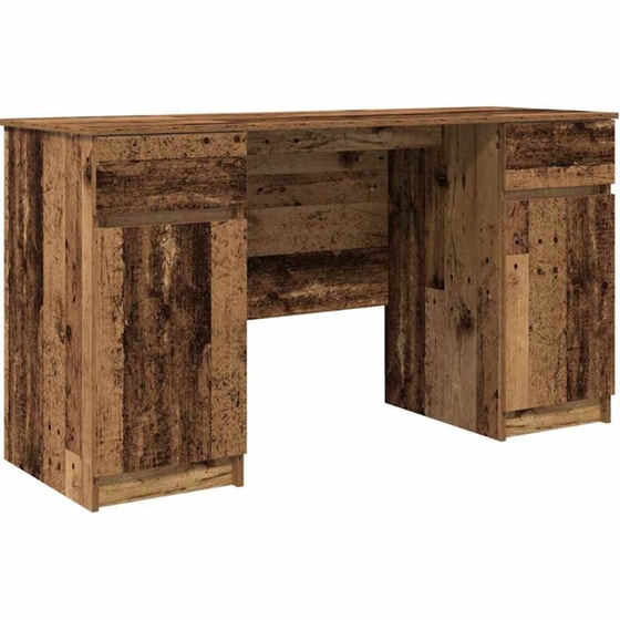 Γραφείο VidaXL από Επεξεργασμένο Ξύλο 140x49x76 cm - Παλιό Ξύλο image 0