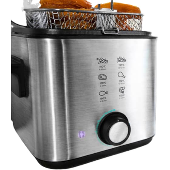 CECOTEC CLeanfry Infinity 1500 με Καπάκι 900 W 1.5 L Ασημί Φριτέζα Λαδιού image 1