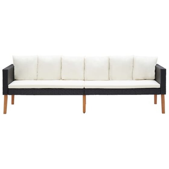 Σετ Σαλόνι Κήπου Vidaxl Συνθετικό Ρατάν με Μαξιλάρια 4 Τμχ - Λευκό image 3