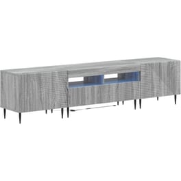 Έπιπλο Τηλεόρασης VidaXL με LED 3 τμχ 178 x 35 x 43 cm - Γκρι Sonoma