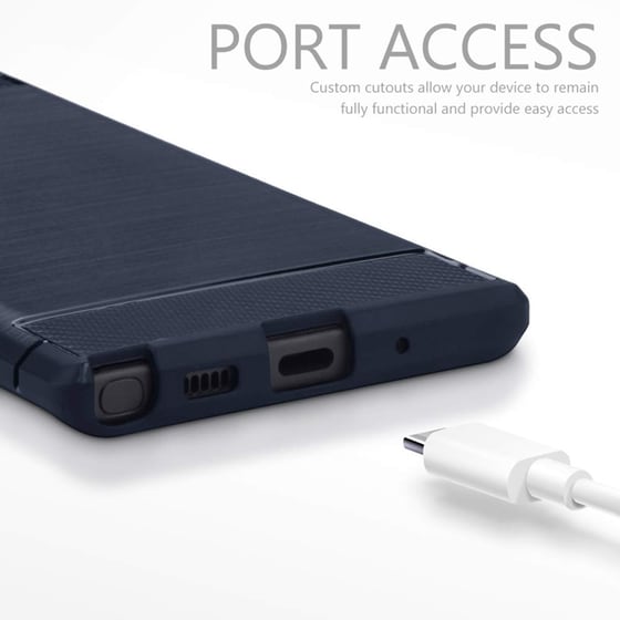 Θήκη Samsung Galaxy Note 10 - Terrapin Carbon Fibre - Blue image 4
