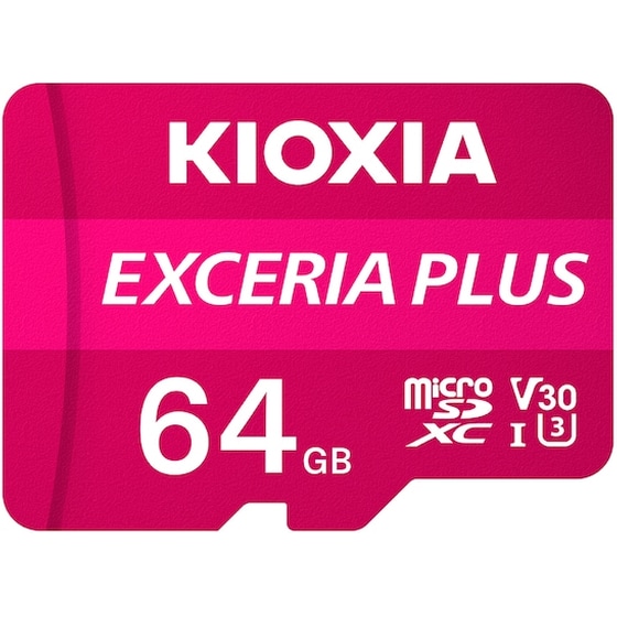 Kioxia Exceria Plus microSDXC 64GB Class 10 U3 V30 A1 UHS-I image 1