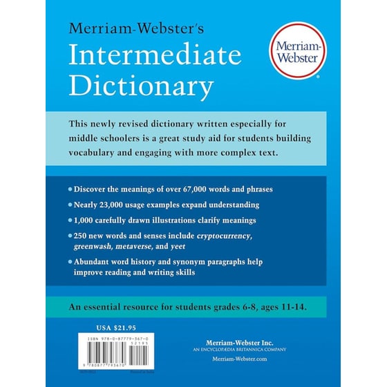 Merriam Webster's Intermediate Dictionary image 2