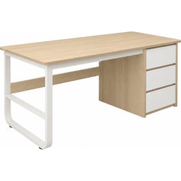 Γραφείο 24Mall  120x48x74cm Λευκό-Φυσικο