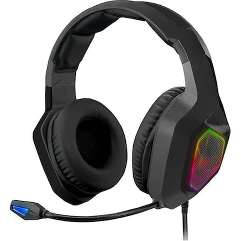 SPIRIT OF GAMER Spirit Of Gamer Elite H50 Gaming Ενσύρματα Ακουστικά 3.5mm/USB με RGB Φωτισμό - Μαύρα