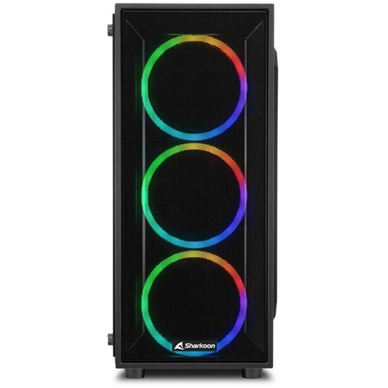 Κουτί Desktop Sharkoon TG4M ARGB Midi Tower - Μαύρο image 2