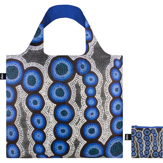 Τσάντα Χειρός/ Ώμου Shopper Loqi Kirsten Nangala Egan Water Dreaming Blue από Ανακυκλωμένα Υλικά image 0