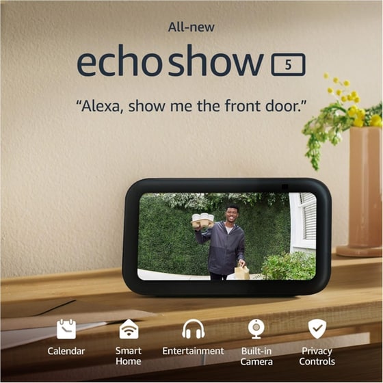 Smart Display Hub Amazon Echo Show 5 3nd Generation - Charcoal image 2