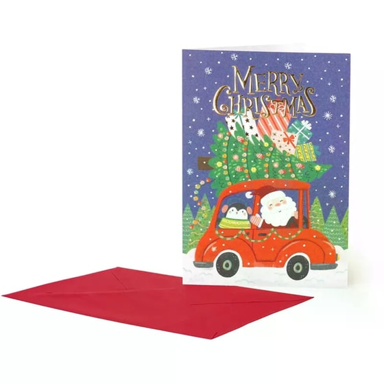 Ευχετήρια Κάρτα Legami Large Santa Car image 0