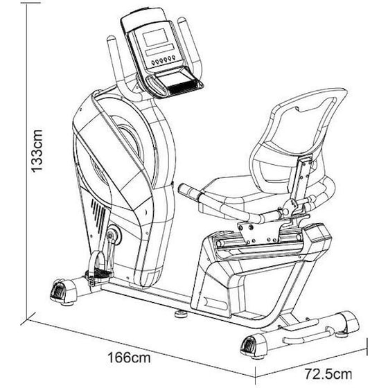 PEGASUS B15  Ποδήλατο Γυμναστικής Καθιστό Μαύρο image 4