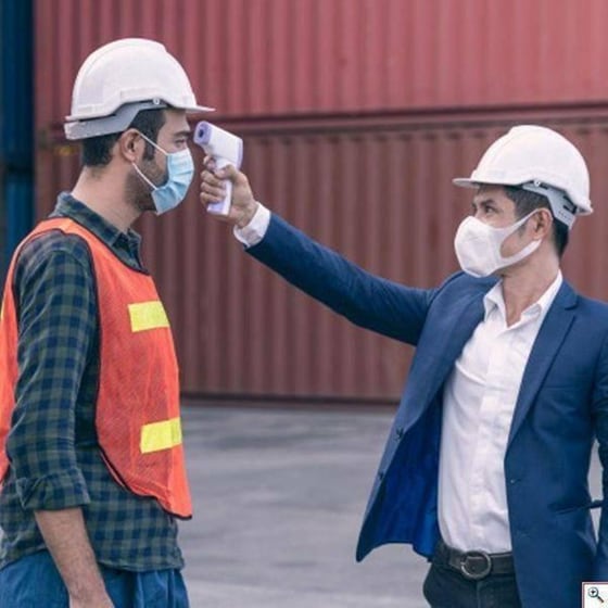 Ψηφιακό Θερμόμετρο Μετώπου HELLO MOMO DT-8826 με Υπέρυθρες Λευκό image 1
