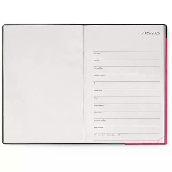 Ημερολόγιο Εβδομαδιαίο Legami 2026 12Μ Medium με Σημειωματάριο Raspberry image 1