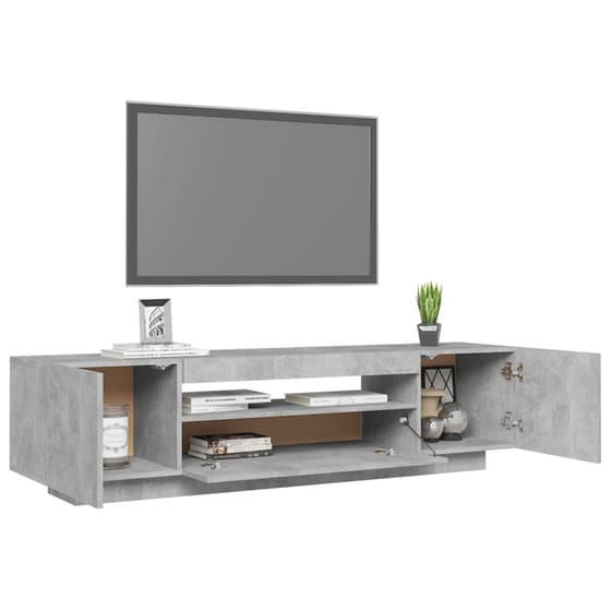 Έπιπλο Τηλεόρασης VidaXL από Μοριοσανίδα 160x35x40cm - Γκρι image 6